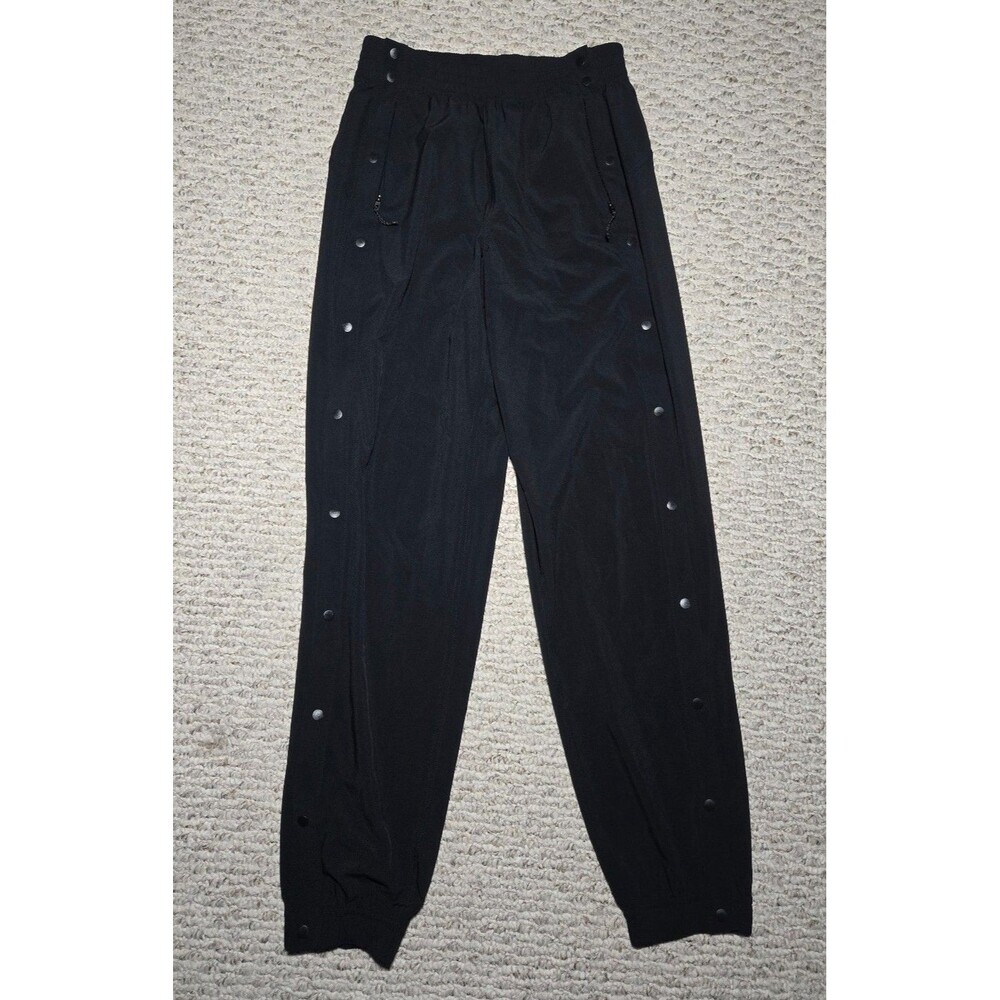 Lululemon Tearaway Mid Rise Track Pants Women's size 2 Black Athletic Athleisure